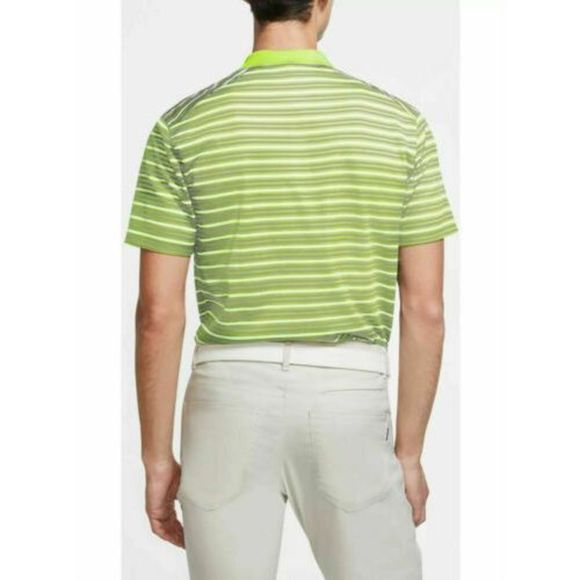 Nike BV0363 736 Men's Sz XL Lemon Twist Dri-FIT Victory Striped Golf Polo - Picture 10 of 10